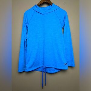 Under Armour Women’s Pullover Hoodie Blue Bottom Draw String